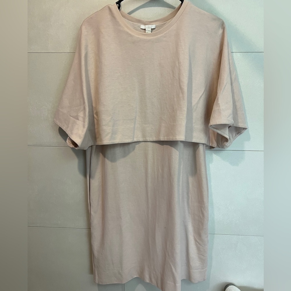 Blush Sweatshirt Dress - M